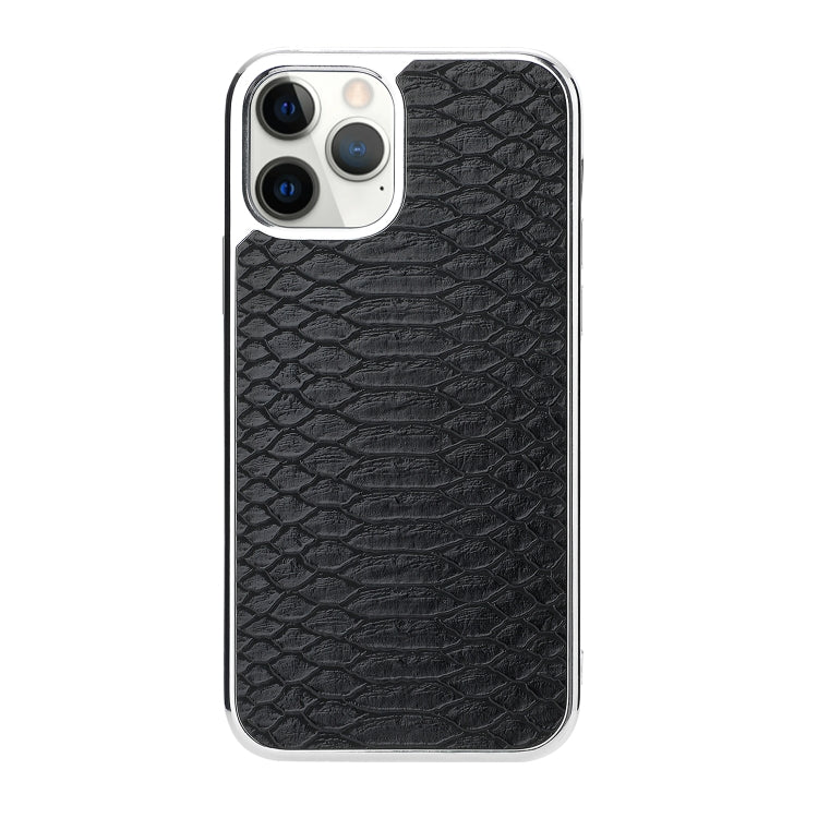 For iPhone 12 / 12 Pro Fish Skin Texture Shockproof Protective Case