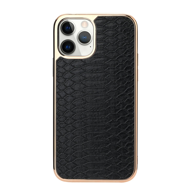 For iPhone 12 Pro Max Fish Skin Texture Shockproof Protective Case