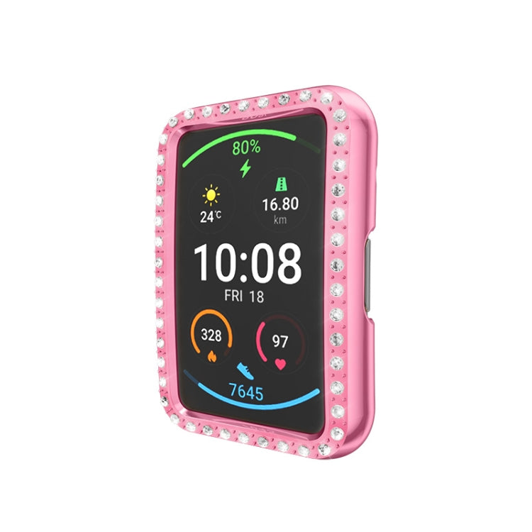 For Huawei Watch Fit Single Row Diamond PC Protective Case Cover