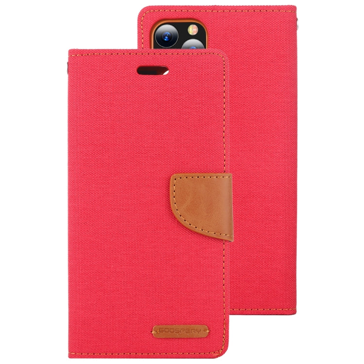 For iPhone 11 Pro MERCURY GOOSPERY CANVAS DIARY Canvas Texture Horizontal Flip Leather Case with Card Slots & Wallet & Holder