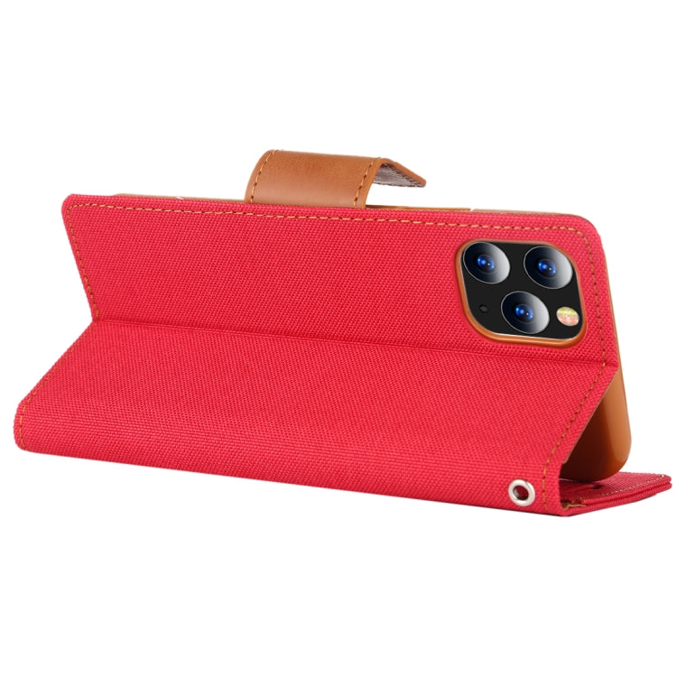 For iPhone 11 Pro MERCURY GOOSPERY CANVAS DIARY Canvas Texture Horizontal Flip Leather Case with Card Slots & Wallet & Holder