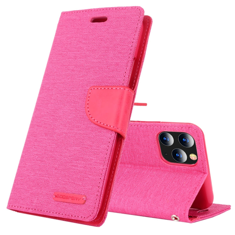 For iPhone 11 Pro MERCURY GOOSPERY CANVAS DIARY Canvas Texture Horizontal Flip Leather Case with Card Slots & Wallet & Holder
