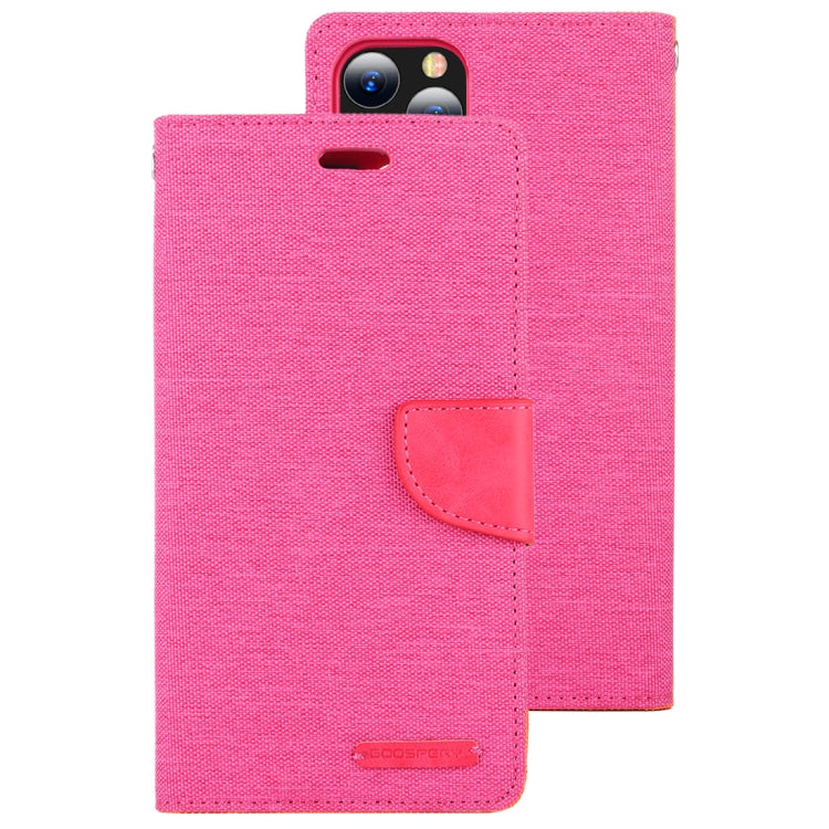 For iPhone 11 Pro MERCURY GOOSPERY CANVAS DIARY Canvas Texture Horizontal Flip Leather Case with Card Slots & Wallet & Holder