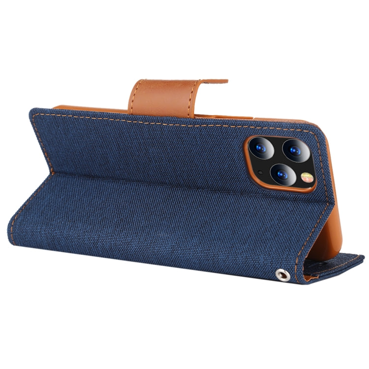 For iPhone 11 Pro MERCURY GOOSPERY CANVAS DIARY Canvas Texture Horizontal Flip Leather Case with Card Slots & Wallet & Holder