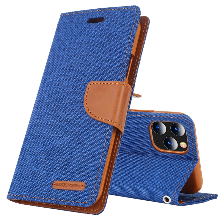 For iPhone 11 Pro MERCURY GOOSPERY CANVAS DIARY Canvas Texture Horizontal Flip Leather Case with Card Slots & Wallet & Holder