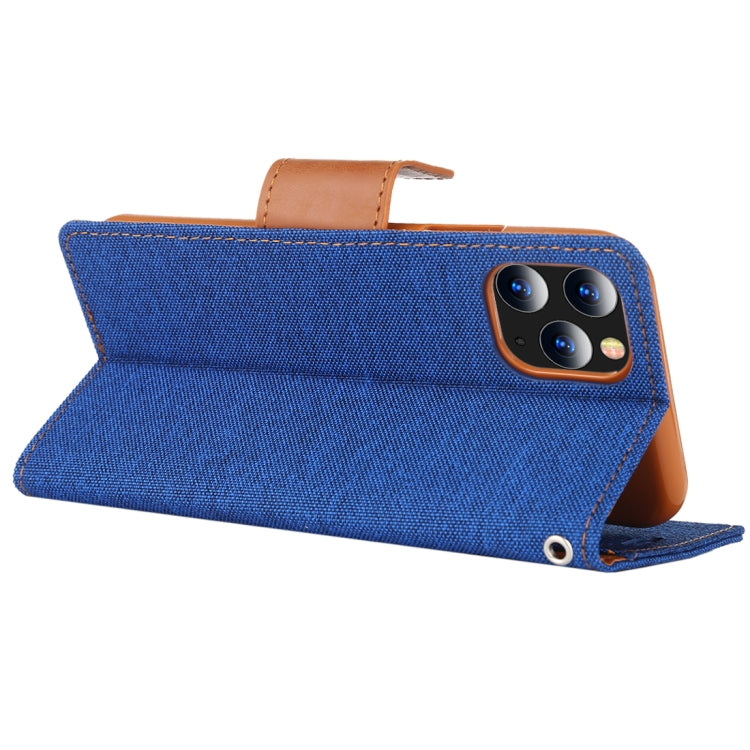 For iPhone 11 Pro MERCURY GOOSPERY CANVAS DIARY Canvas Texture Horizontal Flip Leather Case with Card Slots & Wallet & Holder