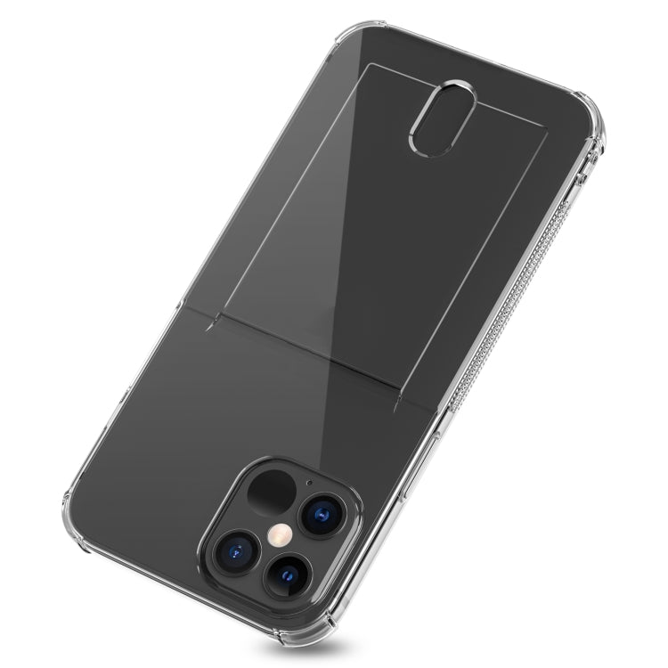 For iPhone 12 TPU Transparent Protective Case with Card Slots