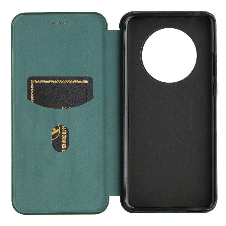 For Huawei Mate 40 Carbon Fiber Texture Horizontal Flip TPU + PC + PU Leather Case with Card Slot