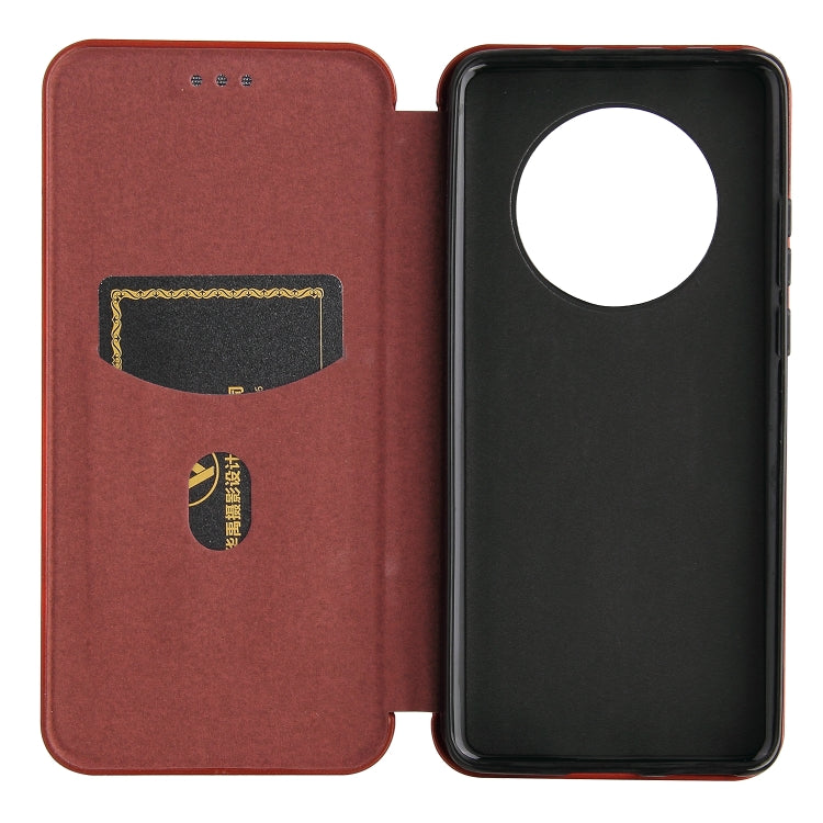 For Huawei Mate 40 Carbon Fiber Texture Horizontal Flip TPU + PC + PU Leather Case with Card Slot
