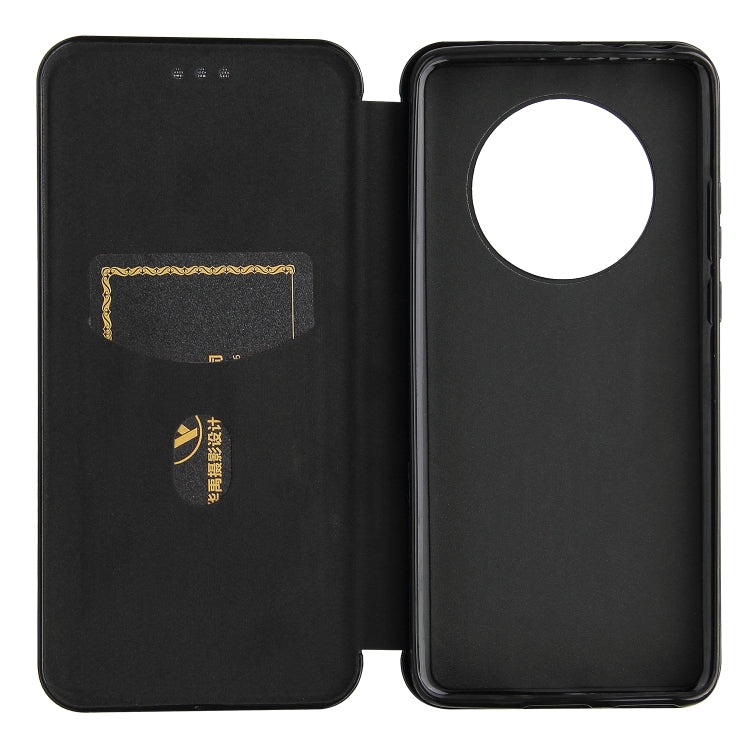 For Huawei Mate 40 Pro Carbon Fiber Texture Horizontal Flip TPU + PC + PU Leather Case with Card Slot