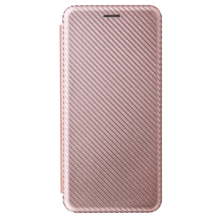 For LG K52 / K62 Carbon Fiber Texture Horizontal Flip TPU + PC + PU Leather Case with Card Slot