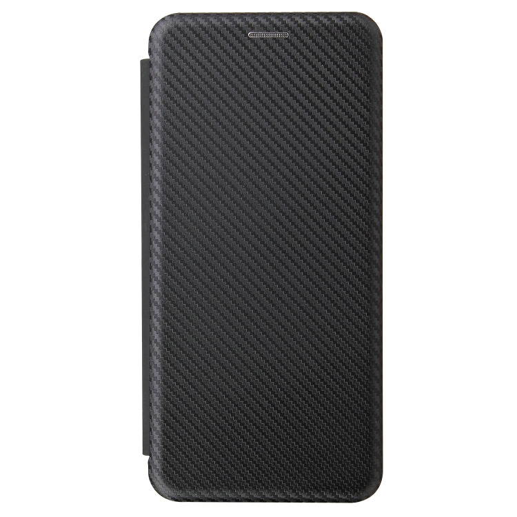 For LG K52 / K62 Carbon Fiber Texture Horizontal Flip TPU + PC + PU Leather Case with Card Slot