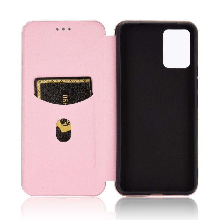 For vivo V20 Pro 5G Carbon Fiber Texture Horizontal Flip TPU + PC + PU Leather Case with Card Slot