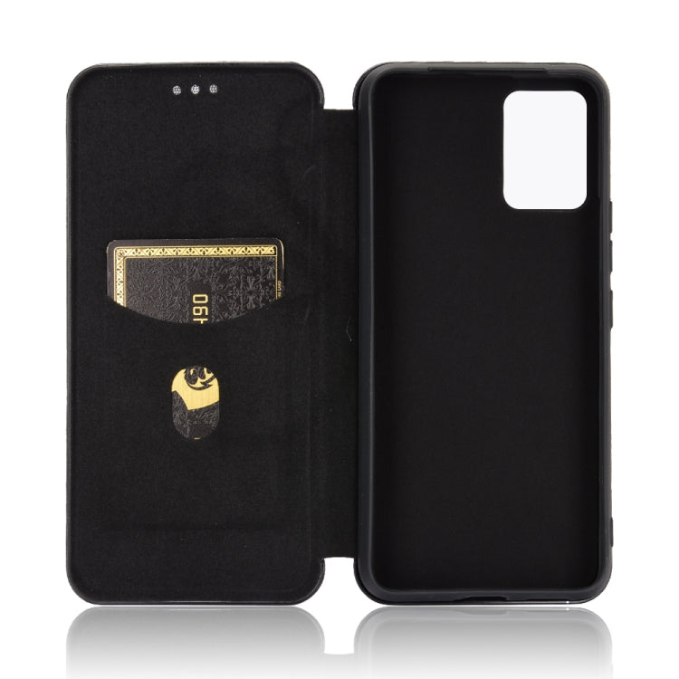 For vivo V20 Pro 5G Carbon Fiber Texture Horizontal Flip TPU + PC + PU Leather Case with Card Slot