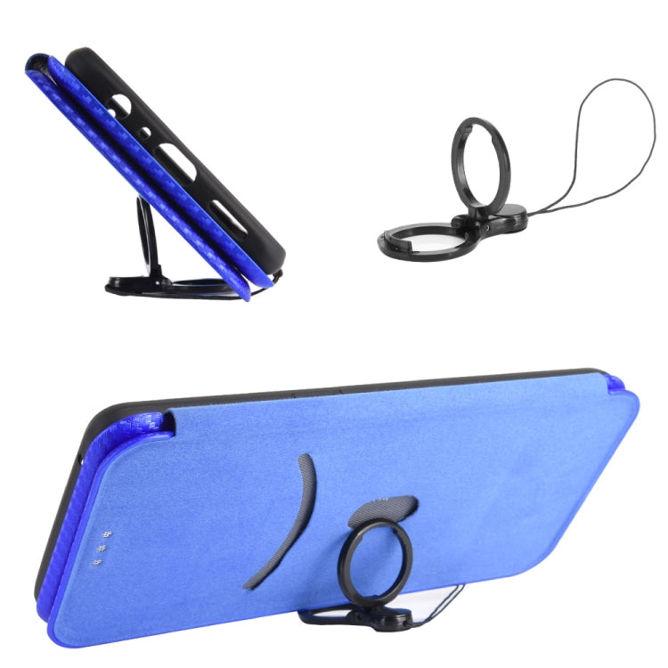 For vivo V20 Pro 5G Carbon Fiber Texture Horizontal Flip TPU + PC + PU Leather Case with Card Slot
