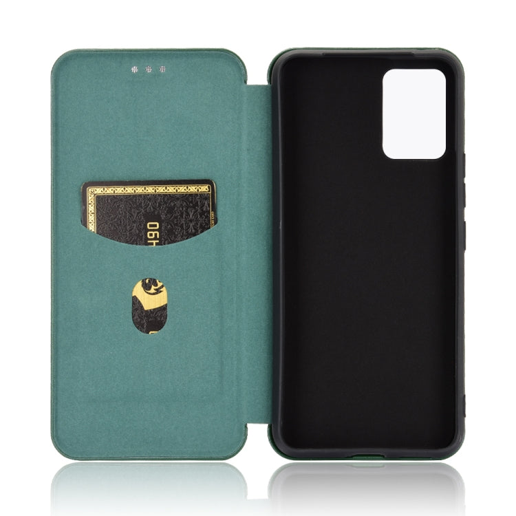 For vivo V20 Pro 5G Carbon Fiber Texture Horizontal Flip TPU + PC + PU Leather Case with Card Slot