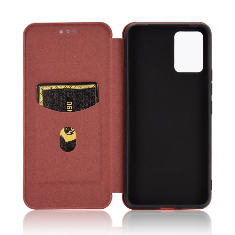 For vivo V20 Pro 5G Carbon Fiber Texture Horizontal Flip TPU + PC + PU Leather Case with Card Slot