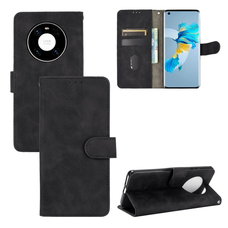 For Huawei Mate 40 Solid Color Skin Feel Magnetic Buckle Horizontal Flip Calf Texture PU Leather Case with Holder & Card Slots & Wallet