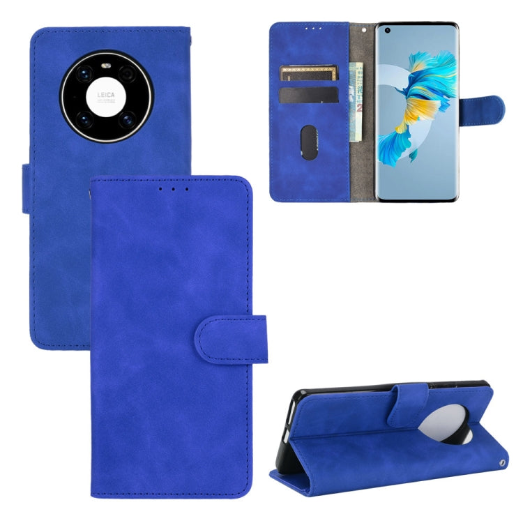 For Huawei Mate 40 Solid Color Skin Feel Magnetic Buckle Horizontal Flip Calf Texture PU Leather Case with Holder & Card Slots & Wallet