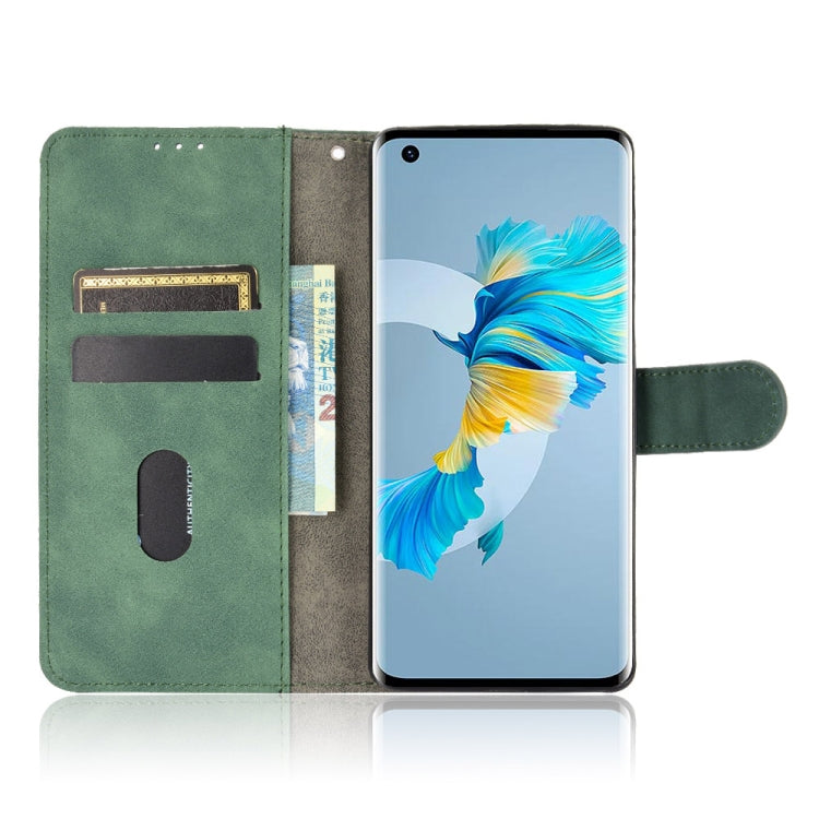 For Huawei Mate 40 Solid Color Skin Feel Magnetic Buckle Horizontal Flip Calf Texture PU Leather Case with Holder & Card Slots & Wallet