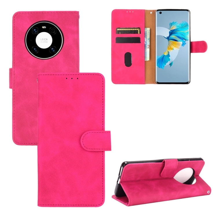 For Huawei Mate 40 Solid Color Skin Feel Magnetic Buckle Horizontal Flip Calf Texture PU Leather Case with Holder & Card Slots & Wallet