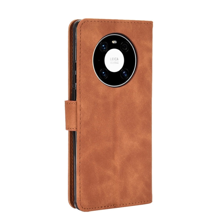 For Huawei Mate 40 Solid Color Skin Feel Magnetic Buckle Horizontal Flip Calf Texture PU Leather Case with Holder & Card Slots & Wallet