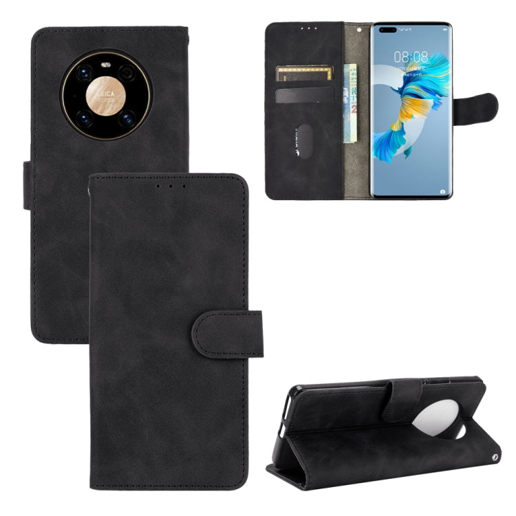 For Huawei Mate 40 Pro Solid Color Skin Feel Magnetic Buckle Horizontal Flip Calf Texture PU Leather Case with Holder & Card Slots & Wallet