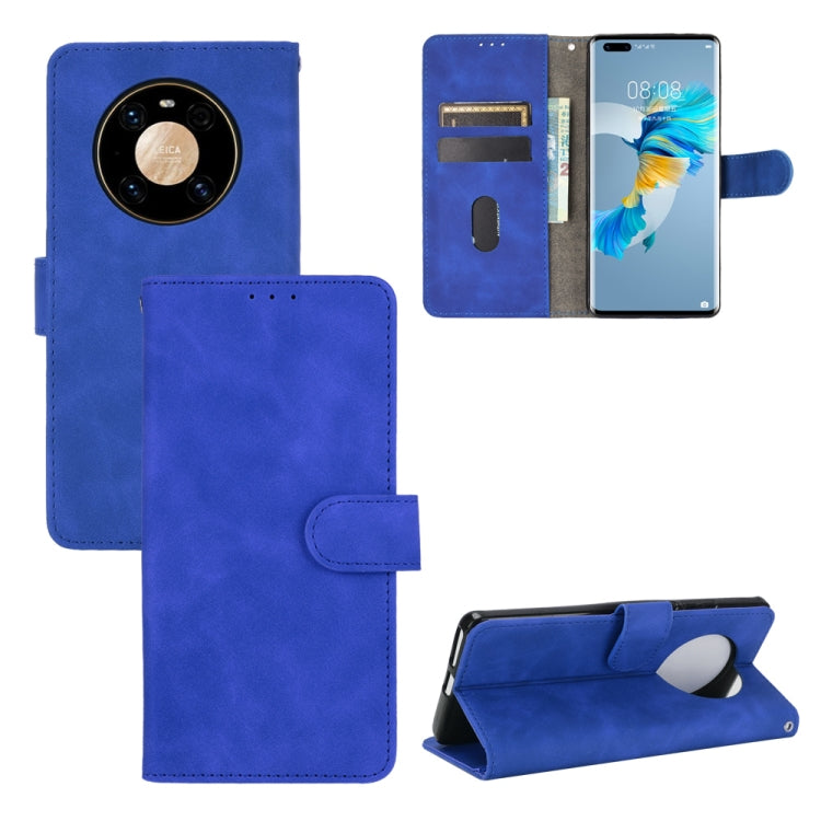 For Huawei Mate 40 Pro Solid Color Skin Feel Magnetic Buckle Horizontal Flip Calf Texture PU Leather Case with Holder & Card Slots & Wallet