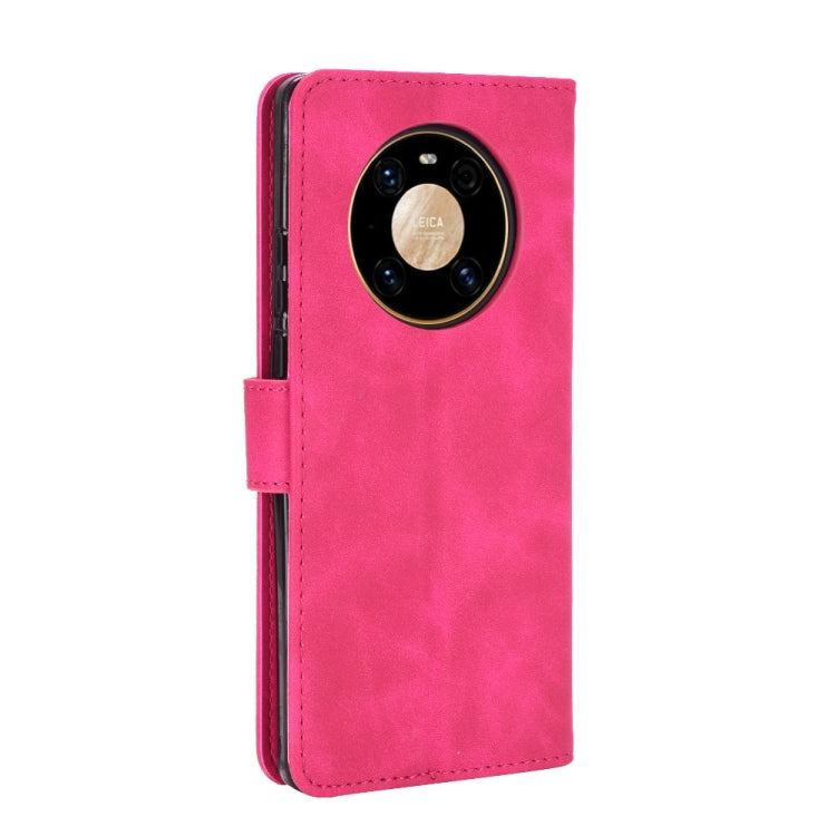 For Huawei Mate 40 Pro Solid Color Skin Feel Magnetic Buckle Horizontal Flip Calf Texture PU Leather Case with Holder & Card Slots & Wallet