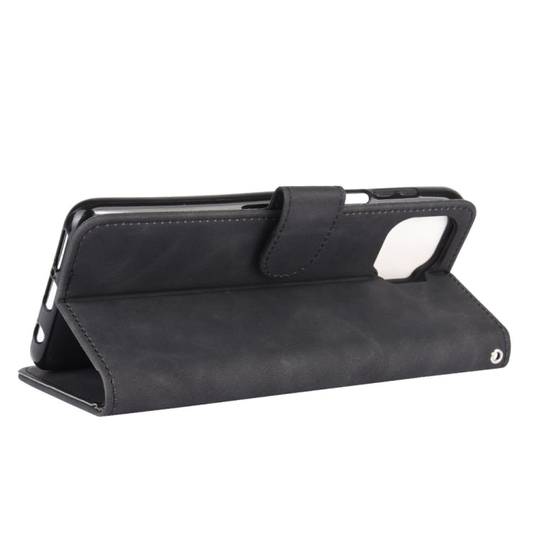 For Motorola One 5G / Moto G 5G Plus Solid Color Skin Feel Magnetic Buckle Horizontal Flip Calf Texture PU Leather Case with Holder & Card Slots & Wallet