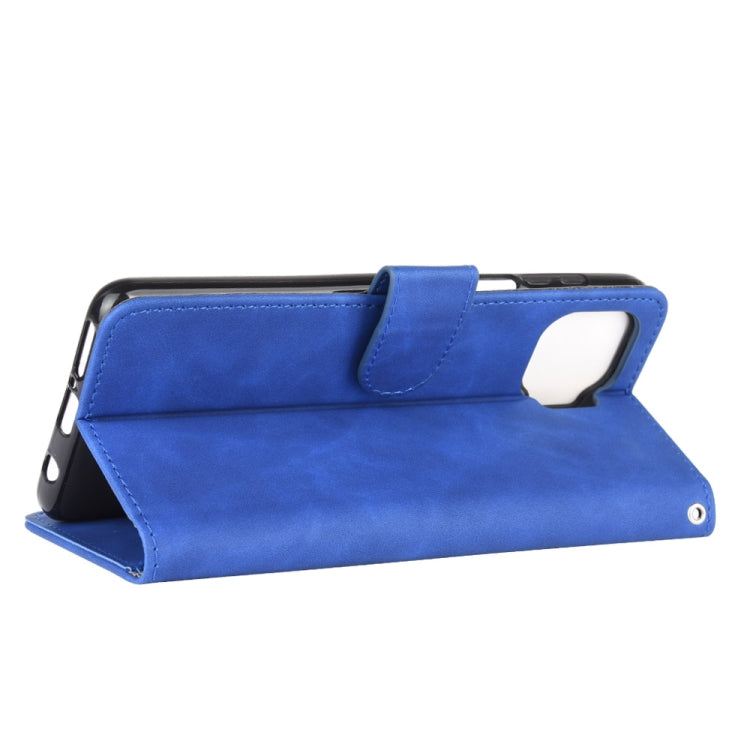 For Motorola One 5G / Moto G 5G Plus Solid Color Skin Feel Magnetic Buckle Horizontal Flip Calf Texture PU Leather Case with Holder & Card Slots & Wallet