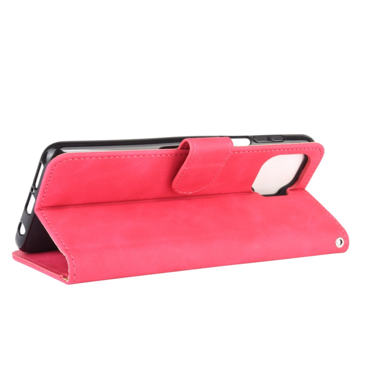 For Motorola One 5G / Moto G 5G Plus Solid Color Skin Feel Magnetic Buckle Horizontal Flip Calf Texture PU Leather Case with Holder & Card Slots & Wallet
