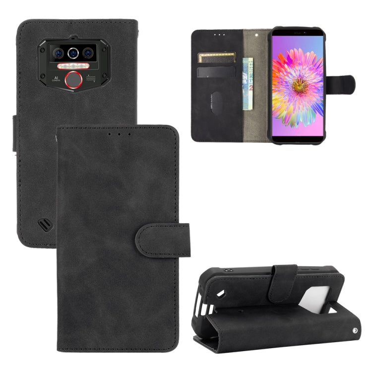 For Oukitel WP5 Solid Color Skin Feel Magnetic Buckle Horizontal Flip Calf Texture PU Leather Case with Holder & Card Slots & Wallet