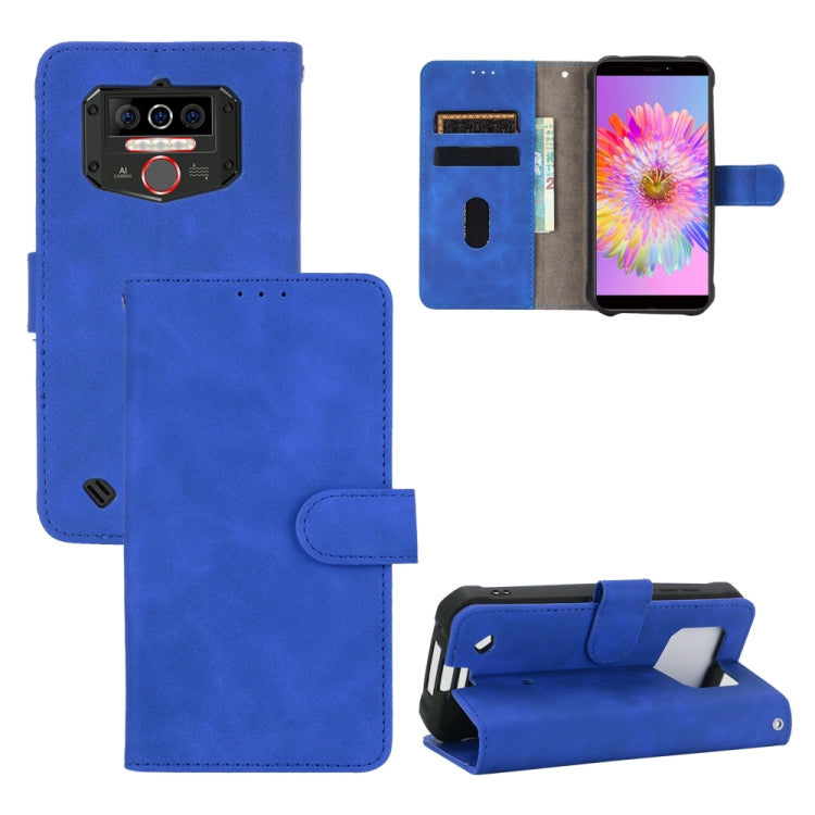For Oukitel WP5 Solid Color Skin Feel Magnetic Buckle Horizontal Flip Calf Texture PU Leather Case with Holder & Card Slots & Wallet