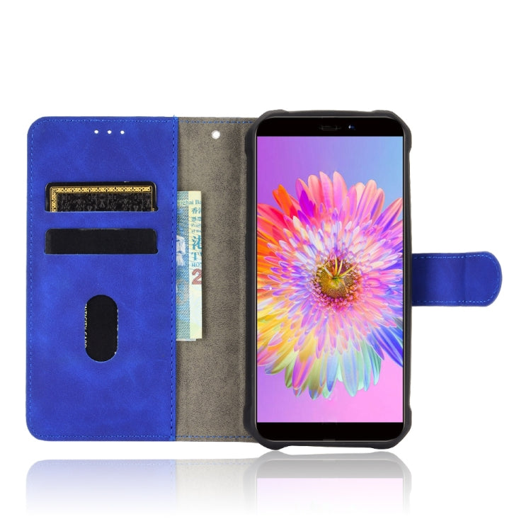 For Oukitel WP5 Solid Color Skin Feel Magnetic Buckle Horizontal Flip Calf Texture PU Leather Case with Holder & Card Slots & Wallet
