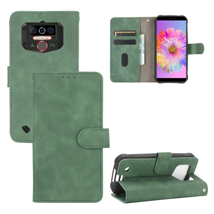 For Oukitel WP5 Solid Color Skin Feel Magnetic Buckle Horizontal Flip Calf Texture PU Leather Case with Holder & Card Slots & Wallet