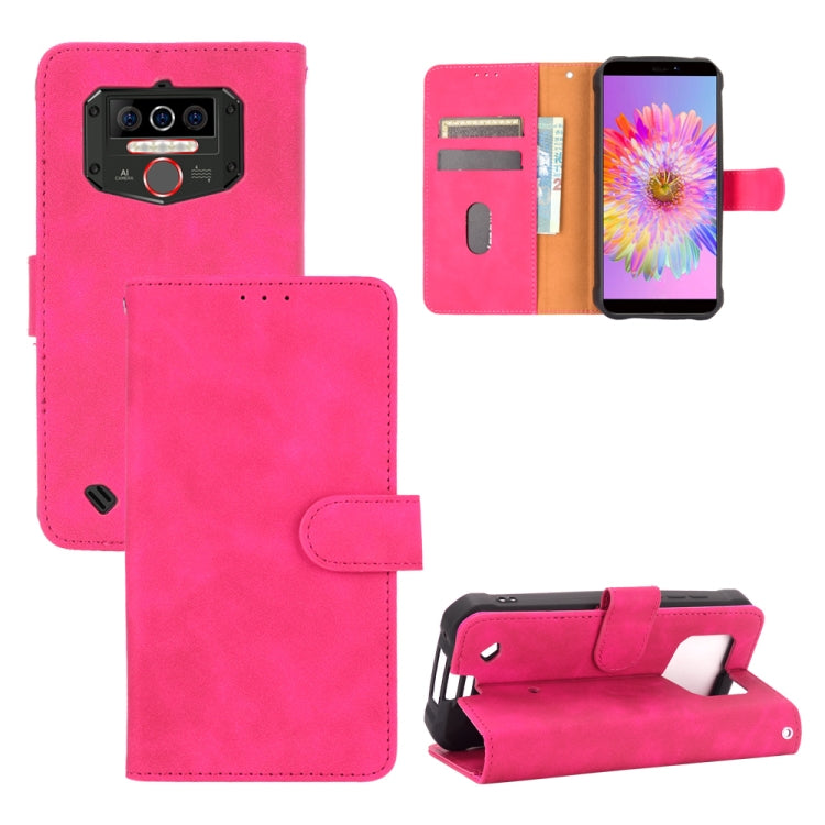 For Oukitel WP5 Solid Color Skin Feel Magnetic Buckle Horizontal Flip Calf Texture PU Leather Case with Holder & Card Slots & Wallet