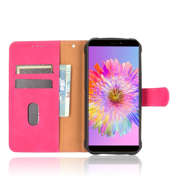For Oukitel WP5 Solid Color Skin Feel Magnetic Buckle Horizontal Flip Calf Texture PU Leather Case with Holder & Card Slots & Wallet