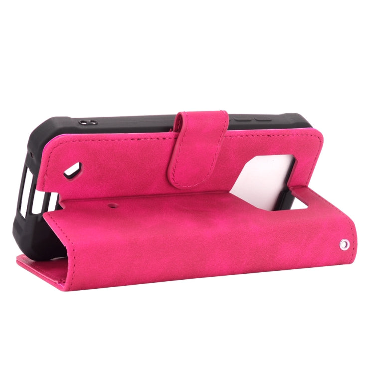 For Oukitel WP5 Solid Color Skin Feel Magnetic Buckle Horizontal Flip Calf Texture PU Leather Case with Holder & Card Slots & Wallet