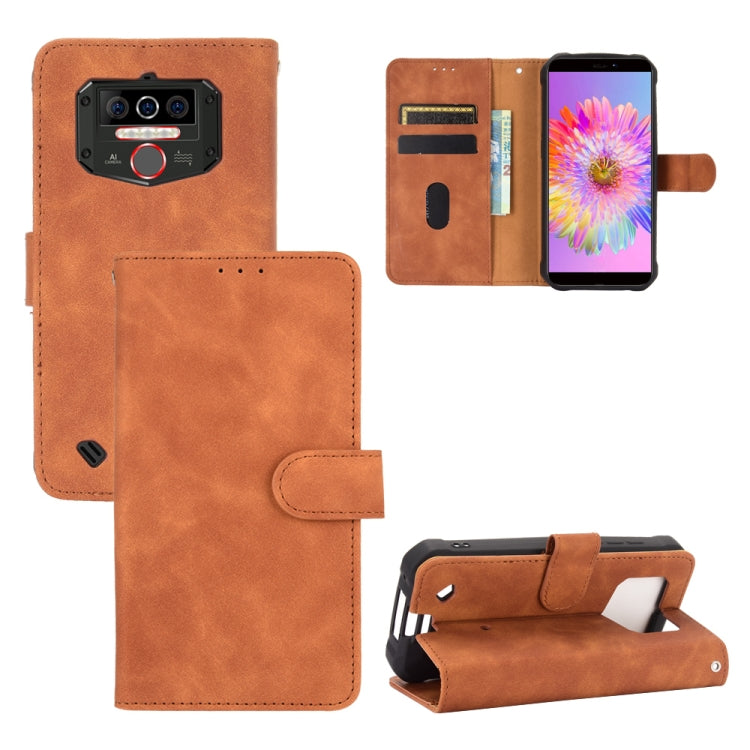 For Oukitel WP5 Solid Color Skin Feel Magnetic Buckle Horizontal Flip Calf Texture PU Leather Case with Holder & Card Slots & Wallet