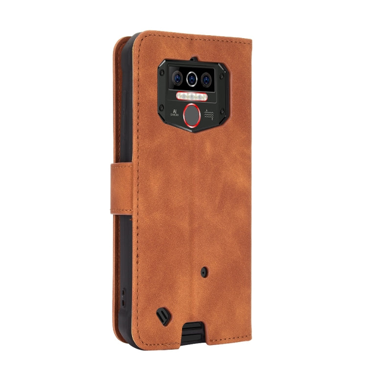For Oukitel WP5 Solid Color Skin Feel Magnetic Buckle Horizontal Flip Calf Texture PU Leather Case with Holder & Card Slots & Wallet