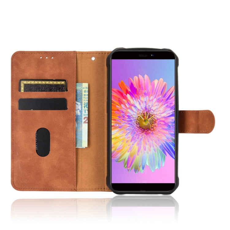 For Oukitel WP5 Solid Color Skin Feel Magnetic Buckle Horizontal Flip Calf Texture PU Leather Case with Holder & Card Slots & Wallet