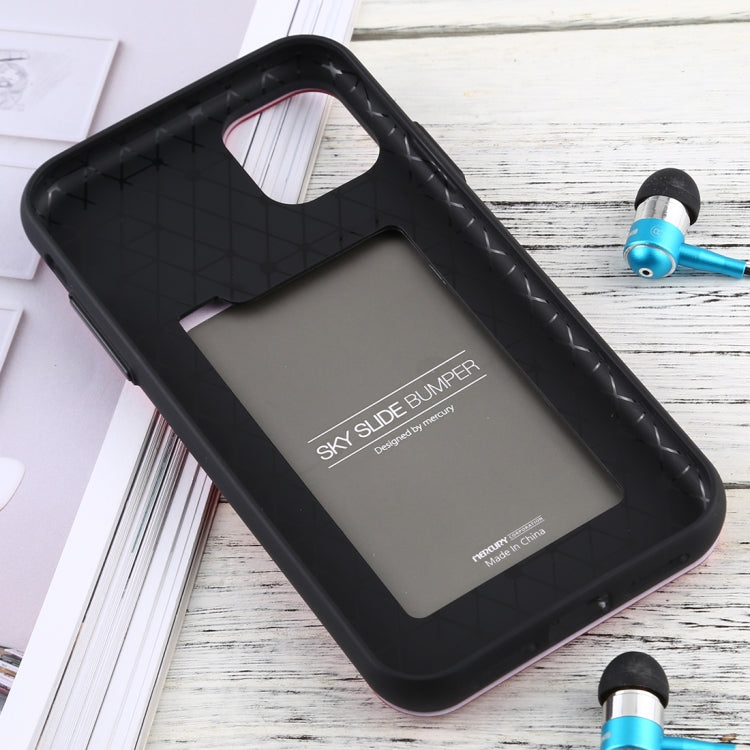 For iPhone 11 MERCURY GOOSPERY SKY SLIDE BUMPER TPU + PC Case with Card Slot
