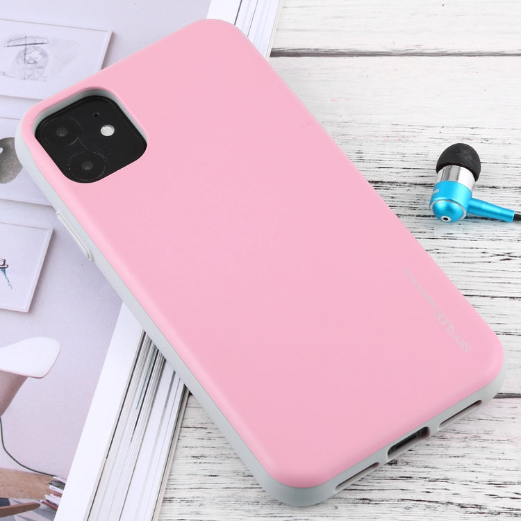 For iPhone 11 MERCURY GOOSPERY SKY SLIDE BUMPER TPU + PC Case with Card Slot