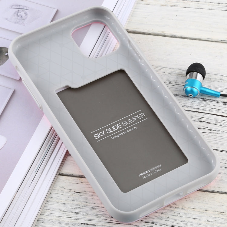 For iPhone 11 MERCURY GOOSPERY SKY SLIDE BUMPER TPU + PC Case with Card Slot