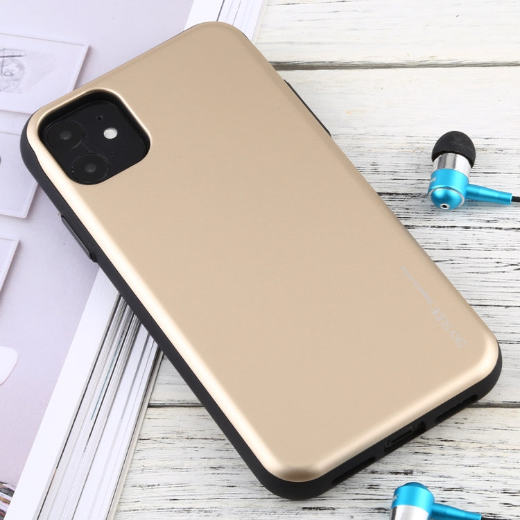 For iPhone 11 MERCURY GOOSPERY SKY SLIDE BUMPER TPU + PC Case with Card Slot