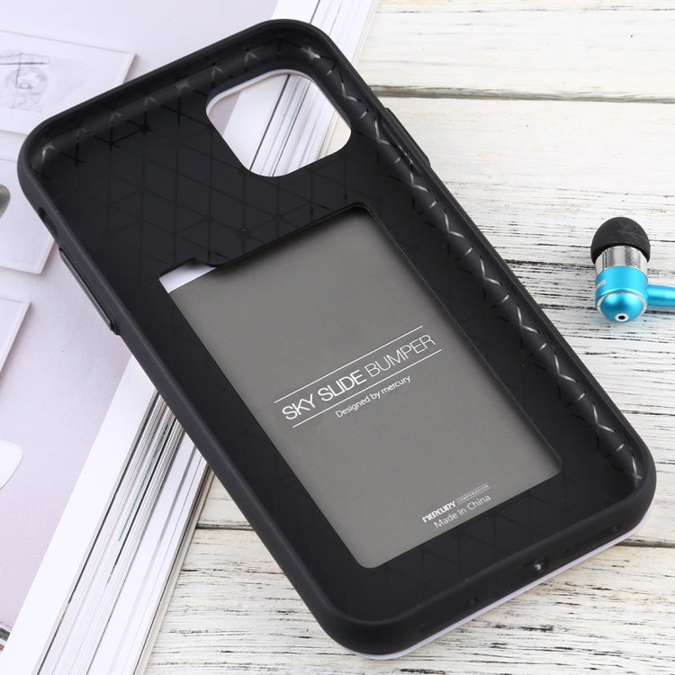 For iPhone 11 MERCURY GOOSPERY SKY SLIDE BUMPER TPU + PC Case with Card Slot