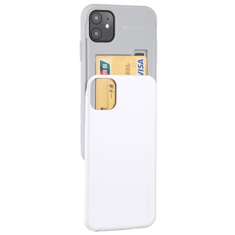 For iPhone 11 MERCURY GOOSPERY SKY SLIDE BUMPER TPU + PC Case with Card Slot