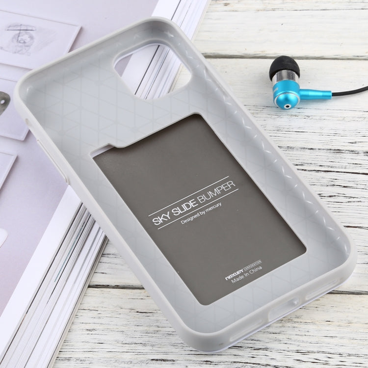 For iPhone 11 MERCURY GOOSPERY SKY SLIDE BUMPER TPU + PC Case with Card Slot