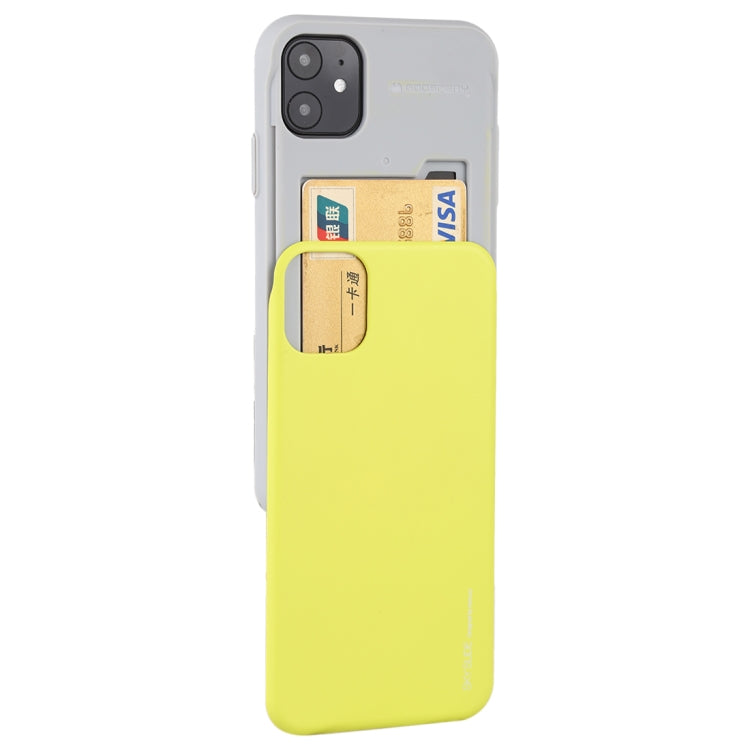 For iPhone 11 MERCURY GOOSPERY SKY SLIDE BUMPER TPU + PC Case with Card Slot